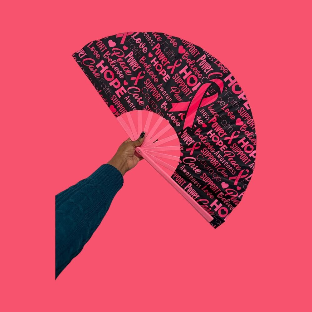 Breast Cancer Awareness Hand Fan